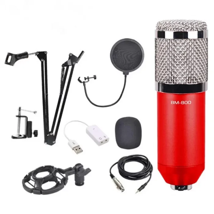 Stüdyo Kayıt Youtuber Mikrofonu Seti + Stand + Pop Fi