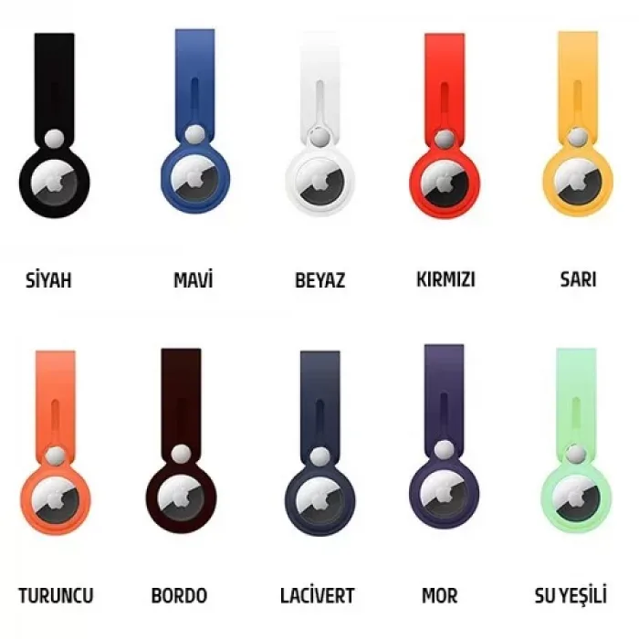 Airtag Için Asma Halkalı Anahtarlık Silikon Kılıf (501796000)