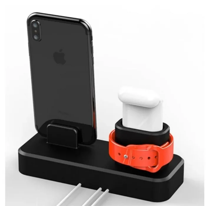 3In1 Iphone+Iwatch+Ipods Silikon Şarj Standı Telefon Tutucu (502868842)