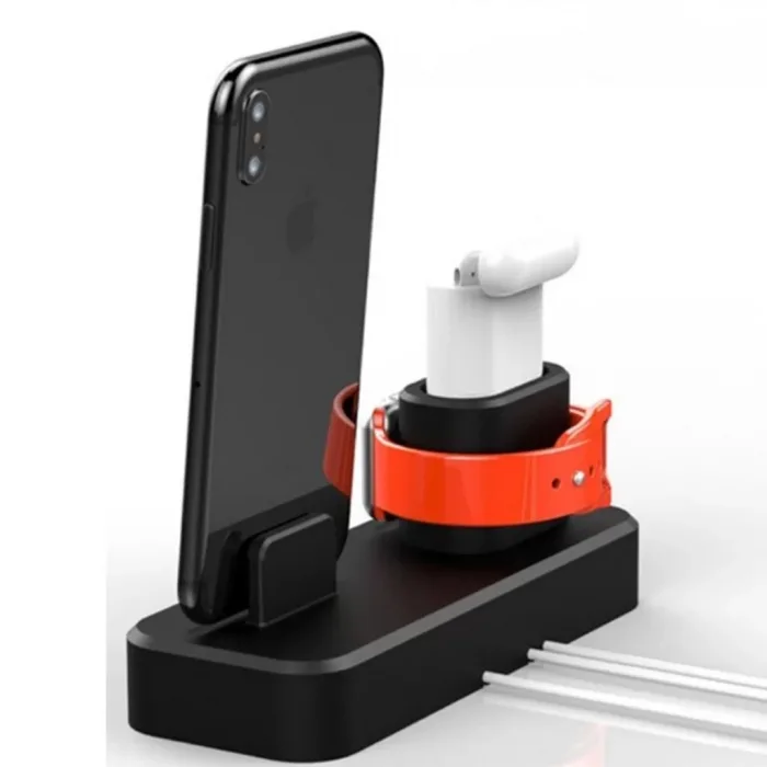 3In1 Iphone+Iwatch+Ipods Silikon Şarj Standı Telefon Tutucu (502868842)