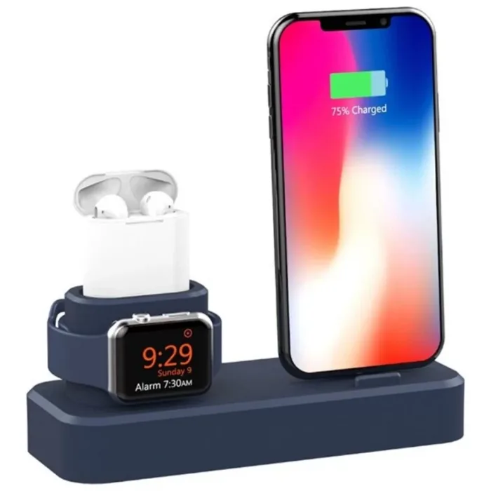 3In1 Iphone+Iwatch+Ipods Silikon Şarj Standı Telefon Tutucu (502868842)