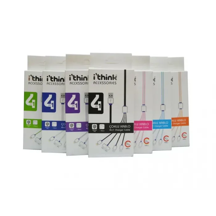 Araç Şarj Set Gold Serisi 4İn1 Kablo İThink