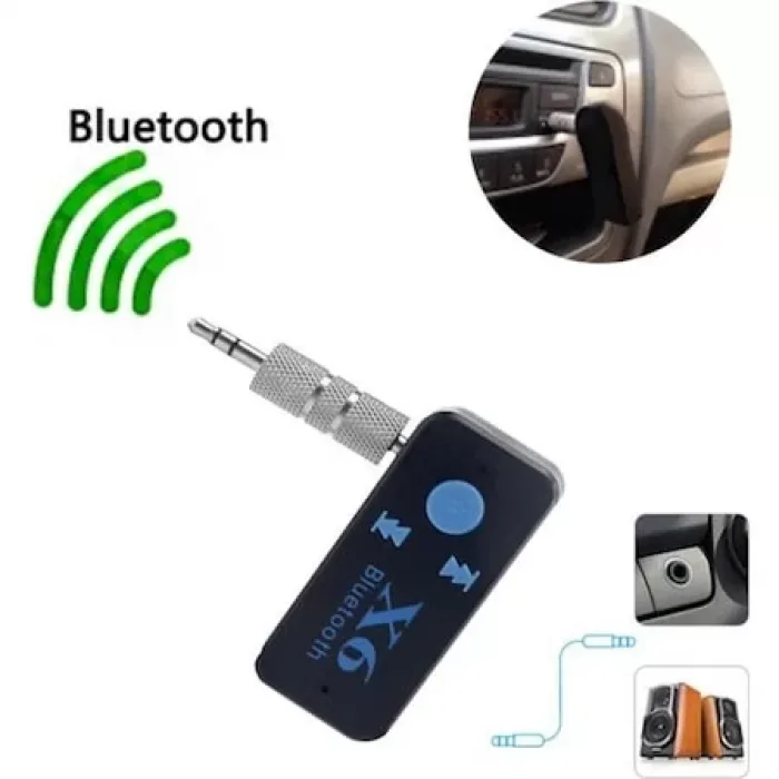 Bluetooth Müzik Alıcısı 3.5Mm Aux Araç Kiti Polygold X6