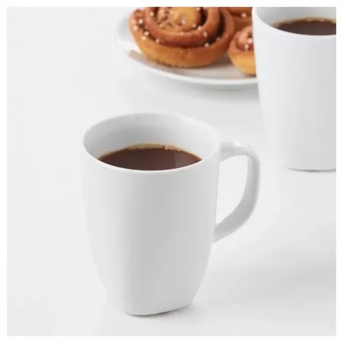 IKEA VARDERA 2li Set 17 CL BEYAZ FİNCAN KUPA BARDAK - PORSELEN - FATURALI ÜRÜN