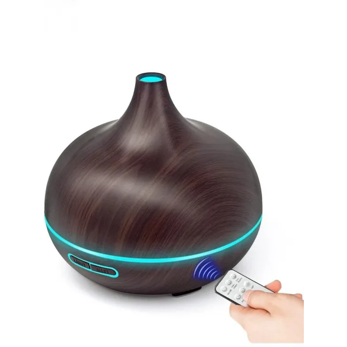 Hava Nemlendirici Hava Difüzör Kokulu Uçucu Yağ Aroma Difüzör 550 Ml Kumandalı Led Işıklı