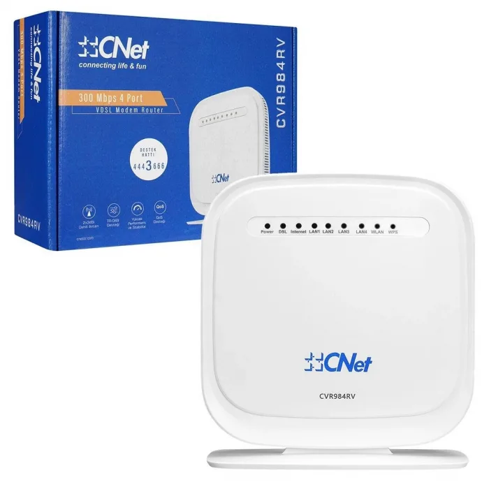 Cnet CVR984RV 300Mbps Modem Router – Kablosuz ADSL2/VDSL2, 4 Port