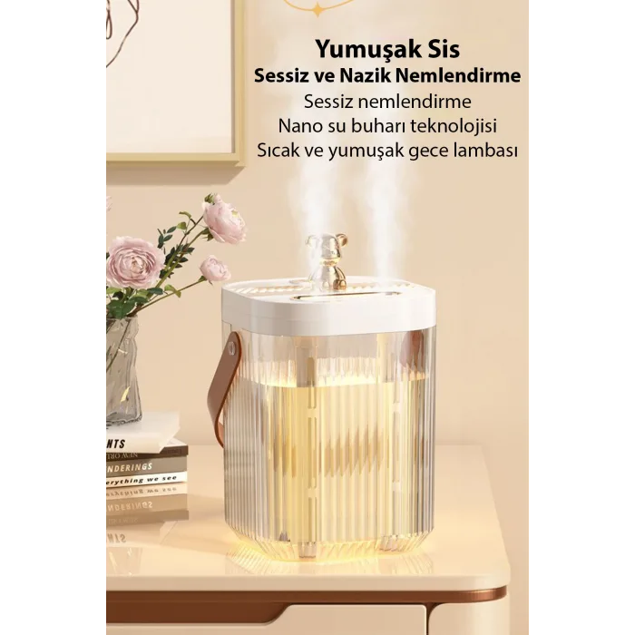 AquaBreeze 2000 Çift Buharlı 2L Hava Nemlendirici | Ev Tipi Sessiz Oda Nemlendirici