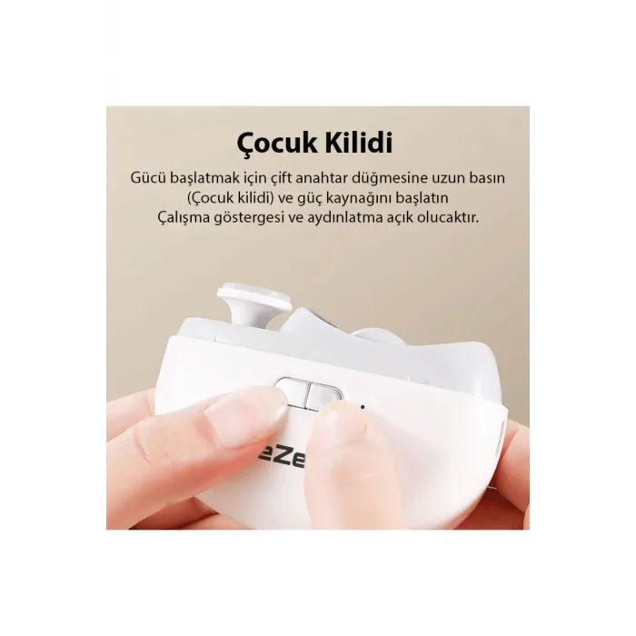 Şarjlı Tırnak Kesme Ve Manikür Cihazı Elektrikli Tırnak Makası Manikür Makinesi Törpüsü otomatik