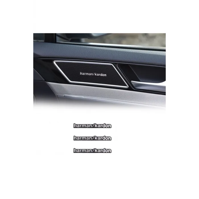 Harman Kordon Hoparlör Krom Metal 3m Logo Amblem 2 Li Set