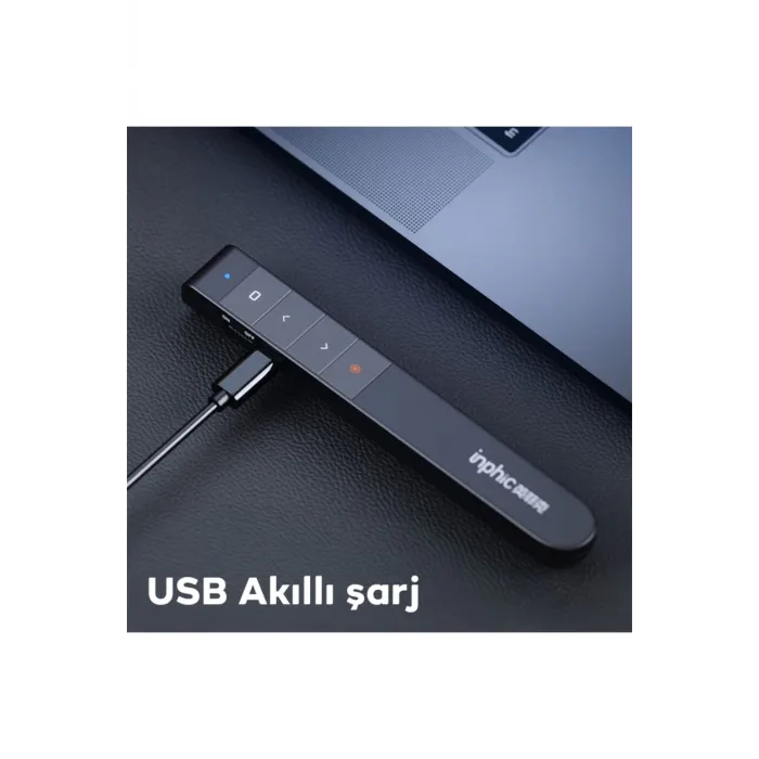 İNPHİC PL1 Projeksiyon Multimedya Sunum Şarjlı Kırmızı Lazerli Uzaktan Kumanda