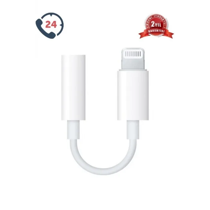 iPhone Lightning AUX Dönüştürücü, 3.5mm Kulaklık Çevirici Aparat, iPhone 7 8 X 11 12 13 14 Uyumlu