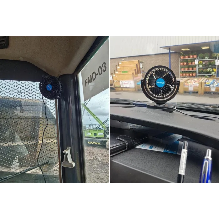 Mitchell Hx-T305 12V 4 İnç Hızkı Turbo Gibi Araç Fanı Araç Vantilatör – Serinliğin Yeni Adı!