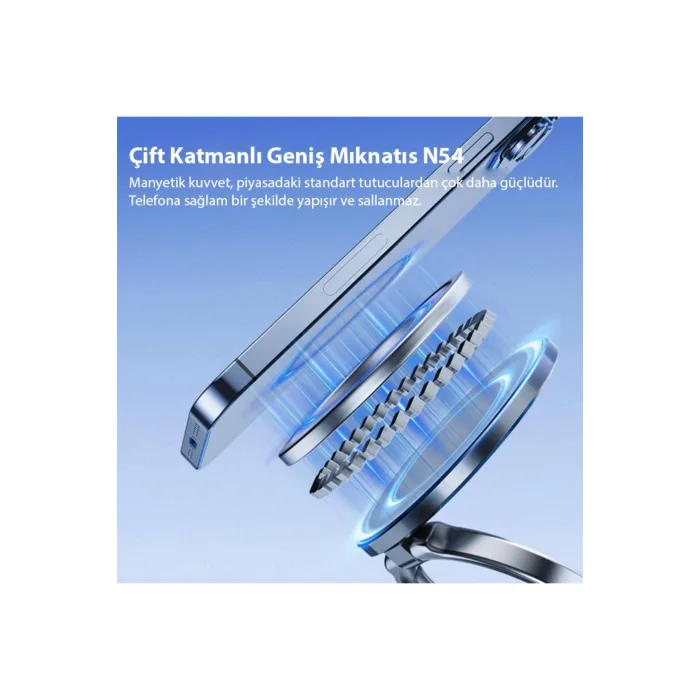 Ally Vakumlu Manyetik Telefon Tutucu Magsafe Uyumlu Araç Navigasyon Tutucu