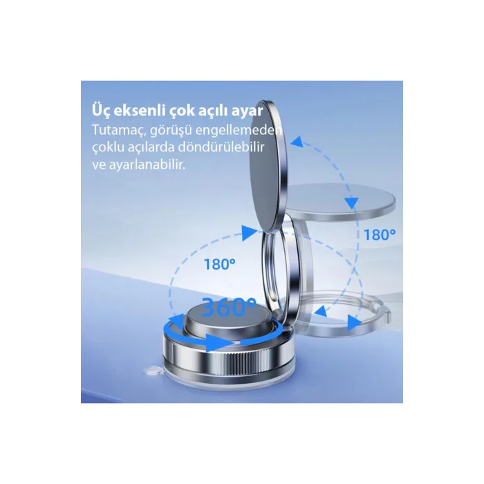 Ally Vakumlu Manyetik Telefon Tutucu Magsafe Uyumlu Araç Navigasyon Tutucu