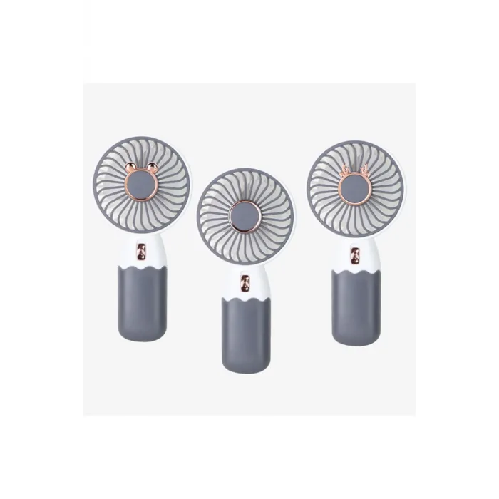 ZB088 Ev Ofis için Masaüstü Standlı USB Şarjlı El Fanı BEYAZ