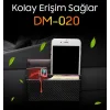 Ally Dm-019 020 Karbon Fiber Çift Telefon Araç Tutucu