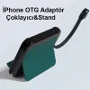 C05 Çok Fonksıyonlu Iphone Otg Adaptör Çoklayıcı&Stand