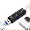 Smart OTG 3 In 1 Type-C ve Micro Usb TF Card Reader Çevirici