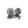 Ally F410 Usb Çift Başlıklı Araç Fanı Oto Vantilatör Fan 10w 2 Kademe Hız ayarı