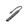 HB01 5In1 Type C Dönüştürücü Adaptör Hub Çoklayıcı SIYAH