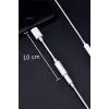 iPhone Lightning AUX Dönüştürücü, 3.5mm Kulaklık Çevirici Aparat, iPhone 7 8 X 11 12 13 14 Uyumlu