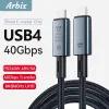 Usb 4.0 Thunderbolt 3/4 Uyumlu Usb-c If Sertifikalı 240w 40gbps 8k 60hz Uhd Hızlı Şarj, Data Ve Gör