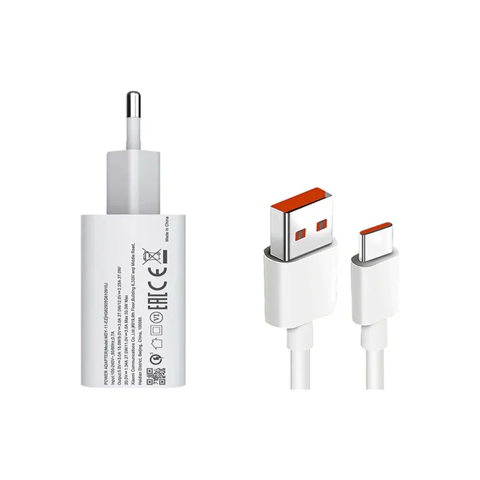 Xiaomi Uyumlu Type C 33w Hızlı Şarj Cihazı Şarj Aleti Kablo Adaptör Hızlı Turbo Şarj Aleti 5a