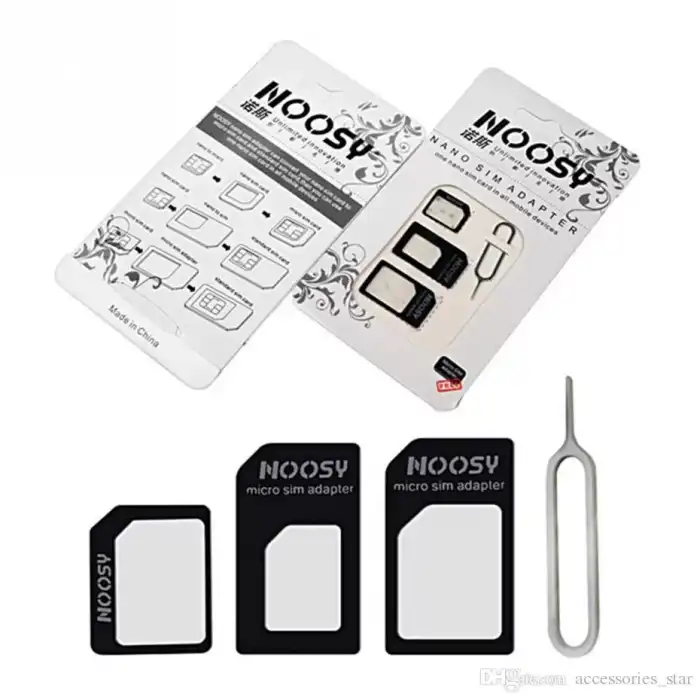Noosy Nano Micro Sim Kart Dönüştürücü Aparat ve Iğnesi