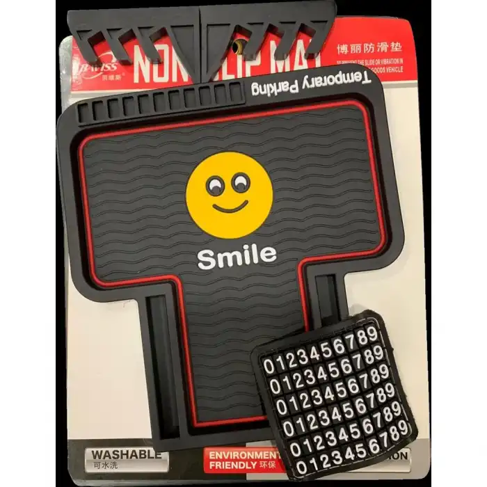 Araç Içi Kaydırmaz Taban Kauçuk Pad Tutucu Numara Gösterge