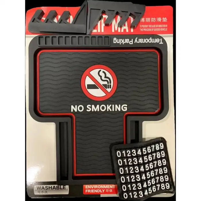 Araç Içi Kaydırmaz Taban Kauçuk Pad Tutucu Numara Gösterge