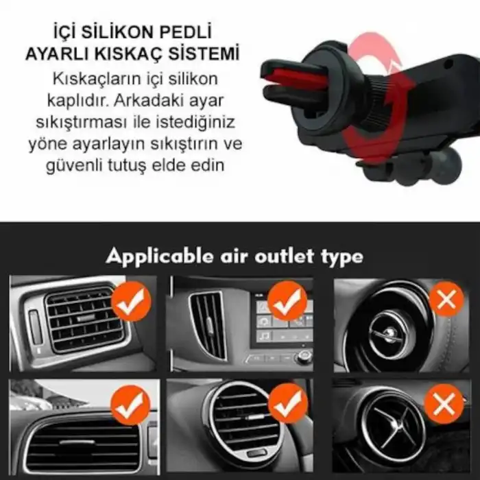 Yeni Nesil Araç Içi Telefon Tutucu Ahtapot Tutucu This Is One (369422483)-Siyah