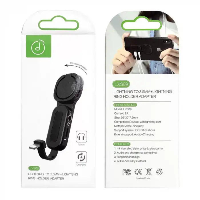 3.5Mm Ses ve Şarj Telefon Tutucu 2A Hızlı Şarj Otg Adaptörü