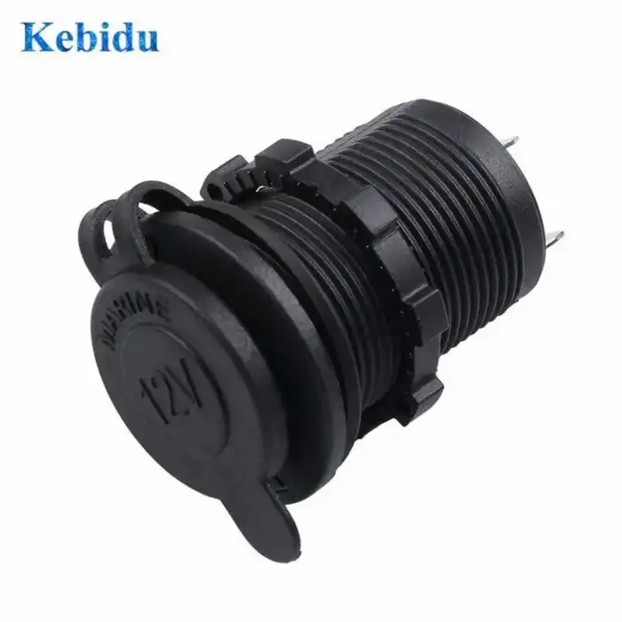 Araç Motosiklet Marin Çakmak Soketi 12V 120W Vakumlu | Oto Çakmaklık Priz Adaptörü