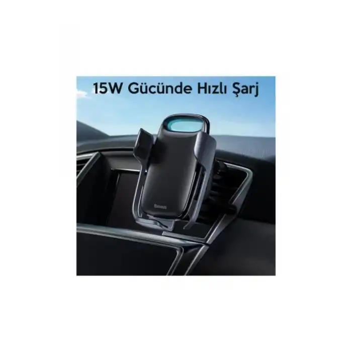 Aurora Electric Qc 3.0 Wireless Kablosuz Şarj Araç Tutucu Siyah 3