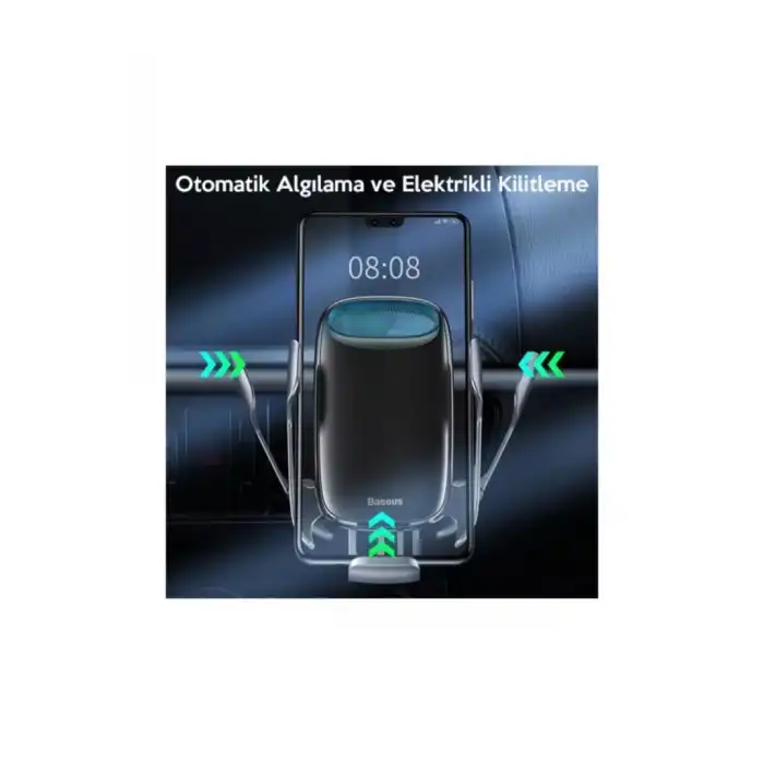 Aurora Electric Qc 3.0 Wireless Kablosuz Şarj Araç Tutucu Siyah 3