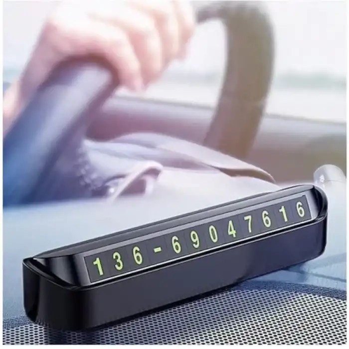 Acl Geçici Araç Park Numaratör Araç Park Telefon Numarası-Siyah