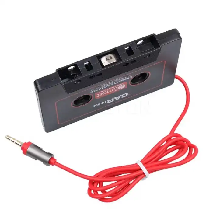 Aux Kablolu Araç Teyp Kaset Adaptörü Mp3 Mp4 Cd Çalar-Siyah