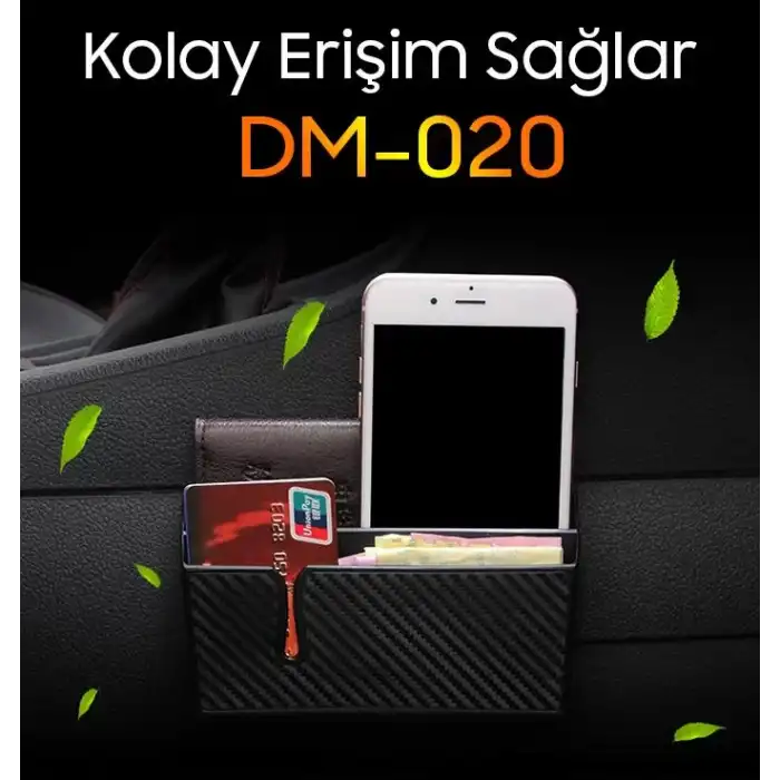 Ally Dm-019 020 Karbon Fiber Çift Telefon Araç Tutucu