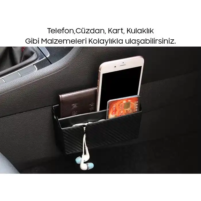 Ally Dm-019 020 Karbon Fiber Çift Telefon Araç Tutucu