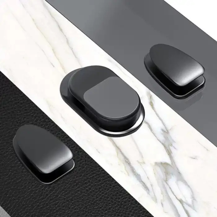 Mıknatıslı Suction Hook 3 Parça Araç - Ev Kablo Tutucu Topa