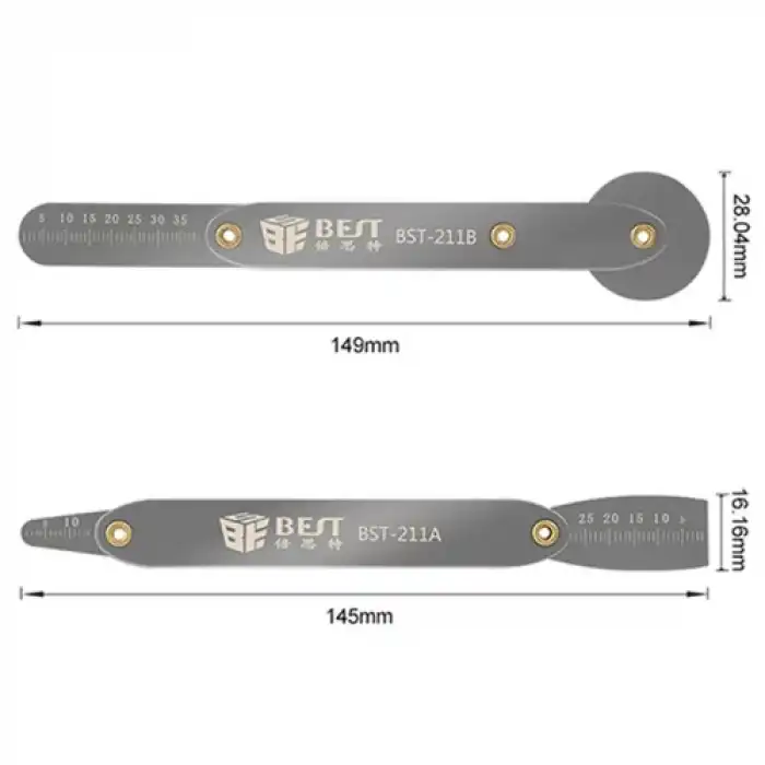Best Bst-211 Univarsal Çift Taraflı Metal Cep Telefonu Sökme Açma (431289201)