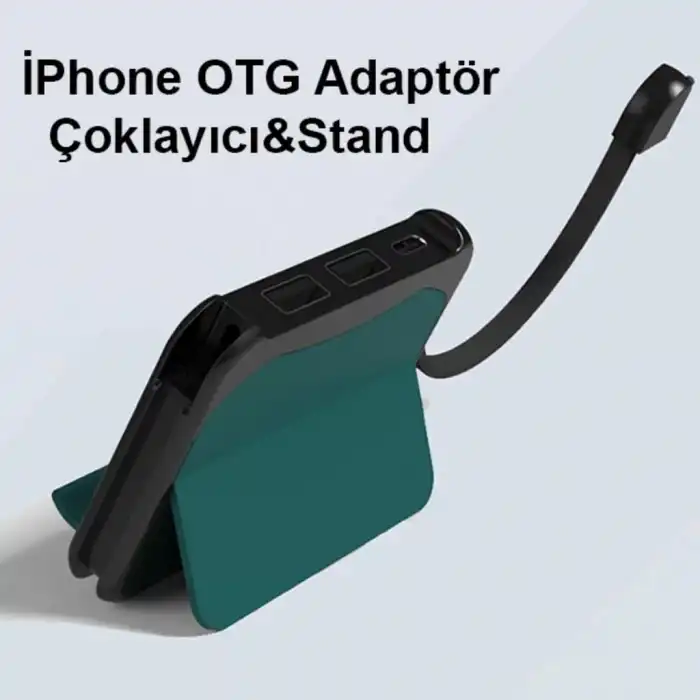 C05 Çok Fonksıyonlu Iphone Otg Adaptör Çoklayıcı&Stand