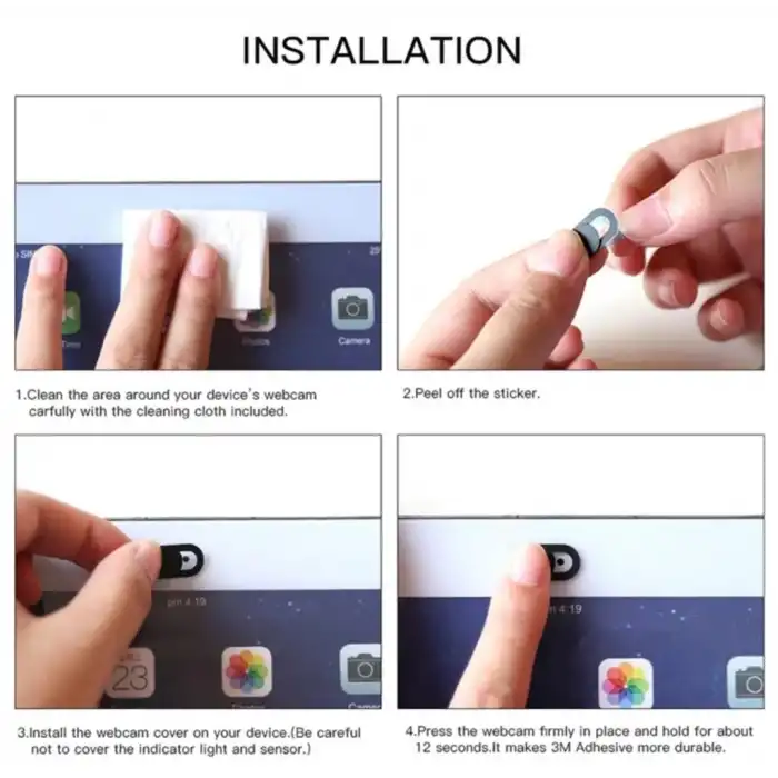 Webcam Cover Webcam Gizleyici Notebook Ve Telefon Kamera Kapatıcı