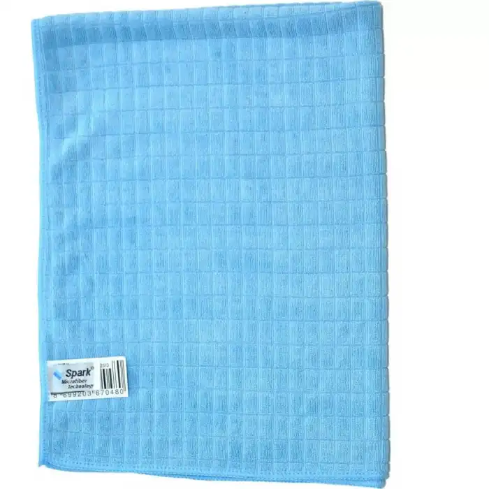 Mikrofiber Araç Kurulama Cam Bezi Araba Yıkama Havlusu35X35 Mavi