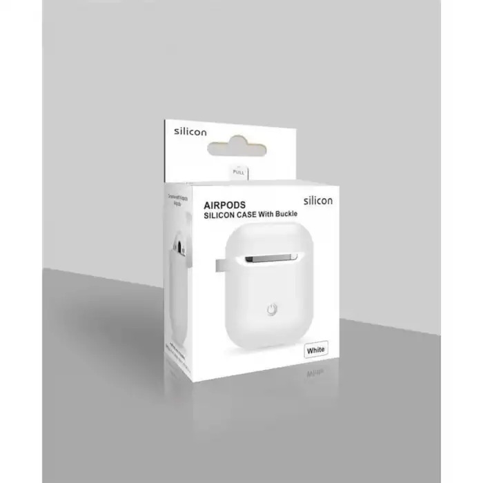 AirPods 1 Silikon Kulaklık Kılıfı 2 Parça, Kafa ve Alt Gövde Ayrılabilir