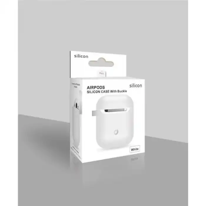 AirPods 1 Silikon Kulaklık Kılıfı 2 Parça, Kafa ve Alt Gövde Ayrılabilir