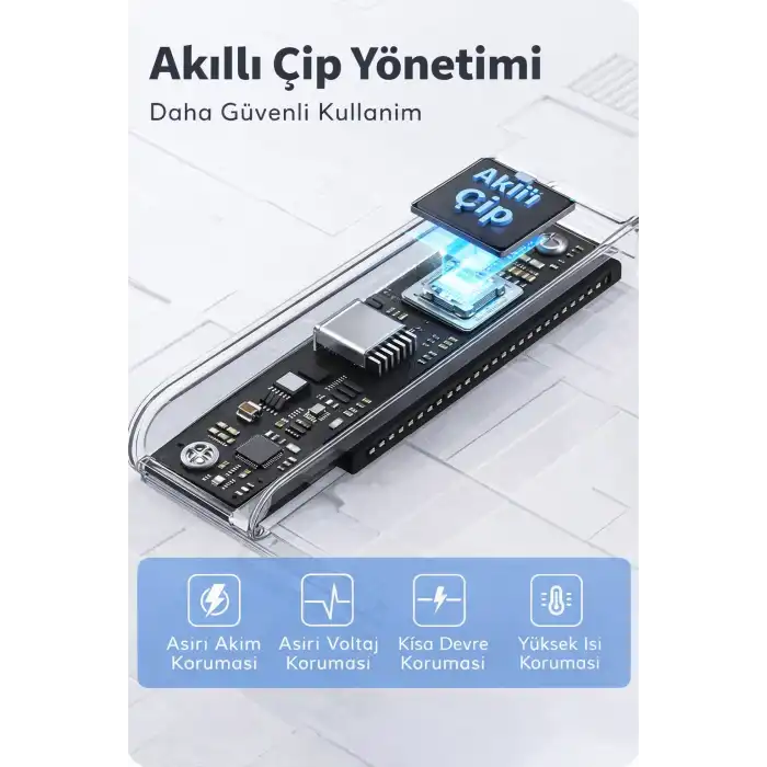 2.5  Harici Sabit Sürücü Muhafazası, 6Gbps USB C 3.1 Gen 2 - SATA III Aletsiz Şeffaf Harici Sabit Sürücü Kılıfı 7mm/UASP ile 9,5 mm 2,5 inç SSD HDD WD Toshiba Samsung PS4 PS5 ile uyumlu