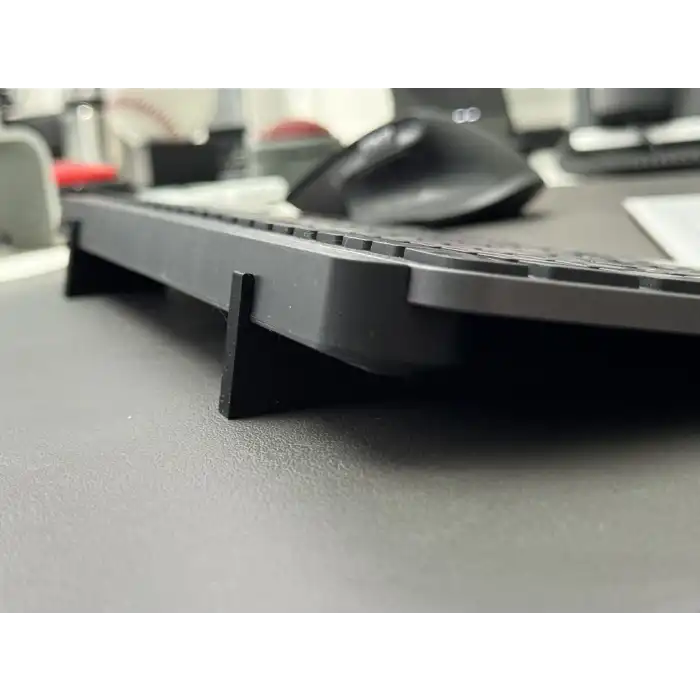 Logitech MX Keys Klavye İçin Ergonomik Yükseltici Stand Stant 3D Baskı Klavye Standı | Bilek Rahatlatıcı Stand