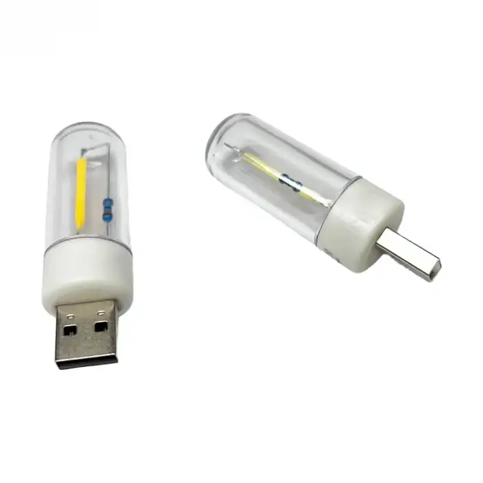 Retro USB LED Gece Lambası Retro 1W | Kamp, Okuma İçin Taşınabilir Güçlü Işık