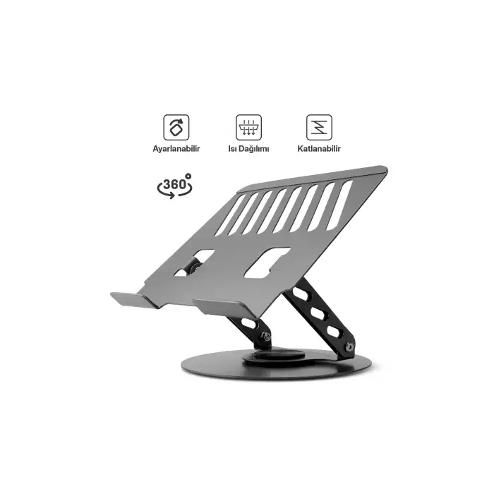 XR99 Yüksek Kalite Metal Ayarlı Laptop Macbook Uyumlu Notebook Tablet Tutucu Altlık Stand